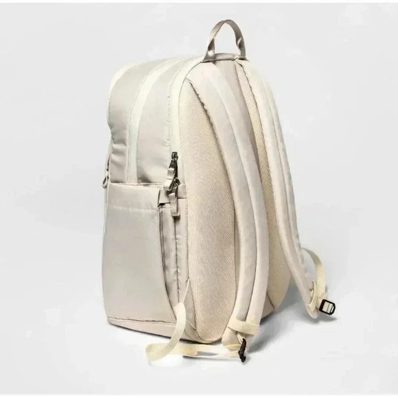 All In Motion Travel 15-inch Laptop Backpack for Work School, Off White - Picture 2 of 9